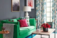 10 a bold green Stockholm sofa is a chic way to add color to your interior