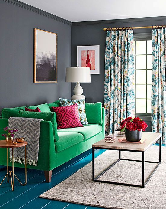 a bold green Stockholm sofa is a chic way to add color to your interior