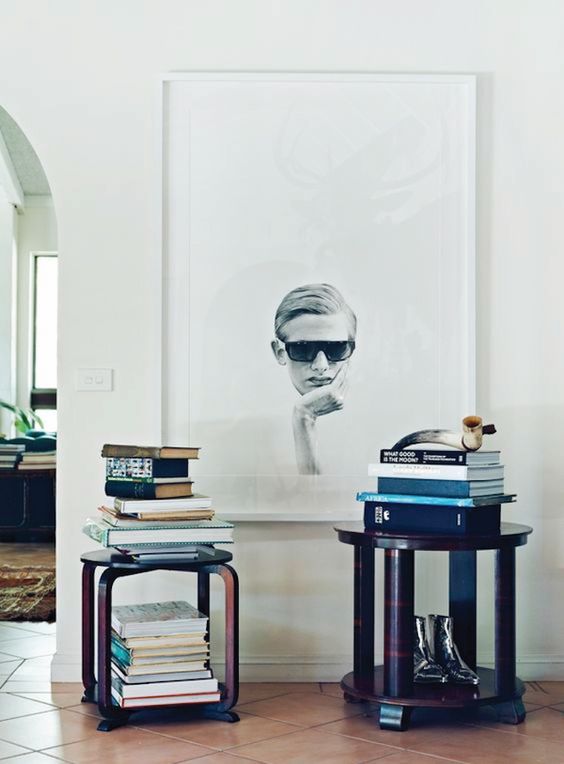 your own oversized wall portrait is a great idea to make a statement