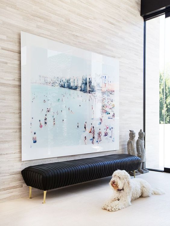 your own oversized photo can be the artwork you need to remind of the cool vacation