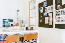 21 dark fabric pinboards make a bold statement and feature more space than one