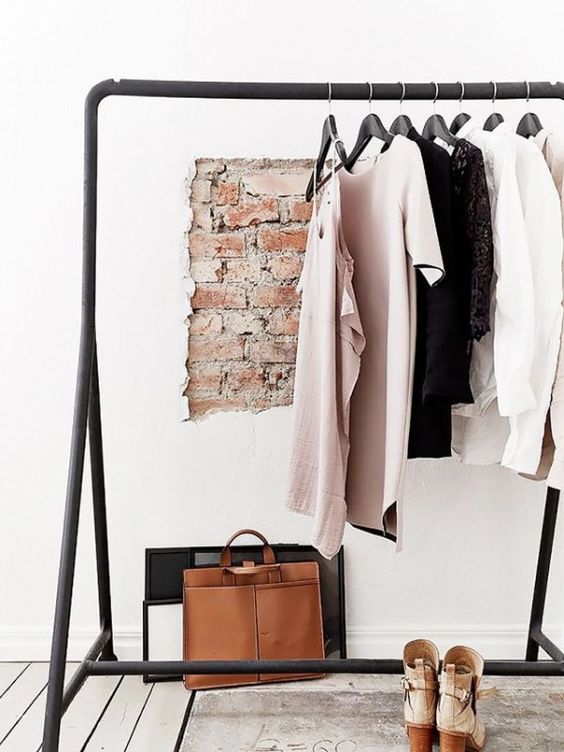 IKEA clothing rack may become a base for creating a makeshift closet