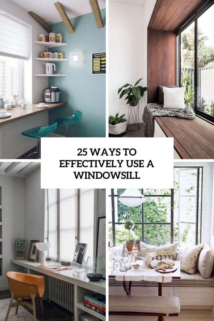 25 Cool Ways To Effectively Use A Windowsill