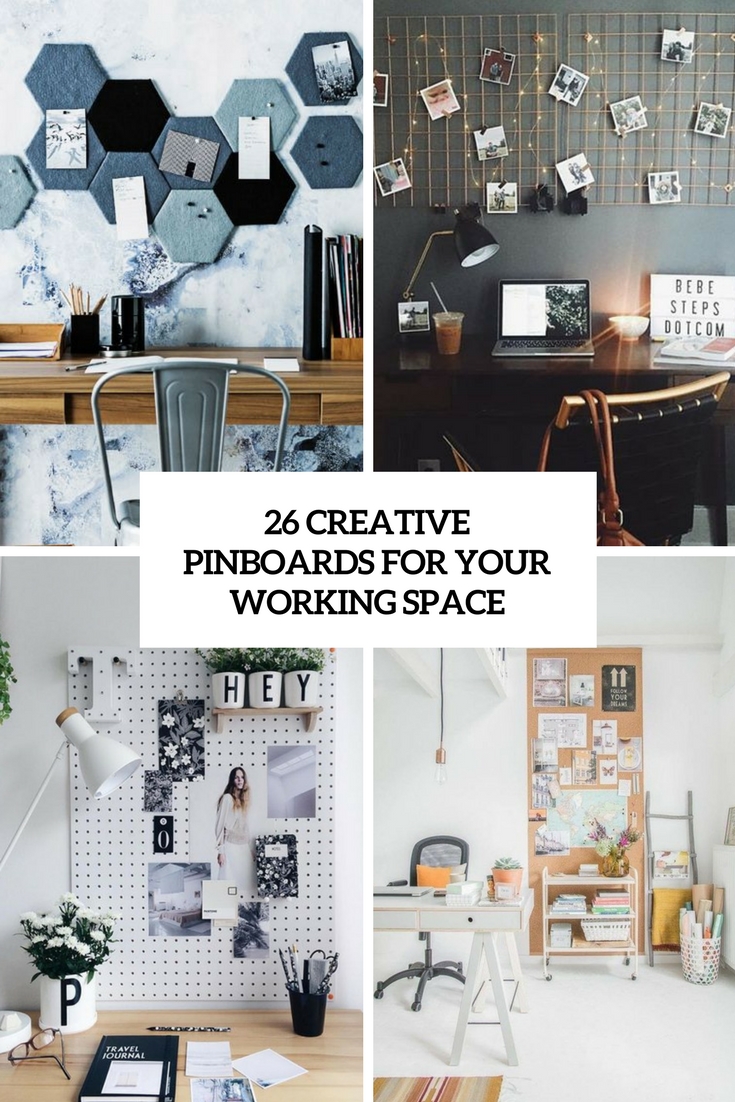 creative pinboards for your working space
