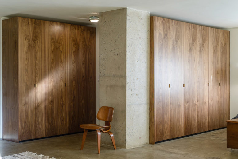 Flat-sawn walnut doors would definitely turn a PAX closet into a luxurious piece. (Semihandmade)