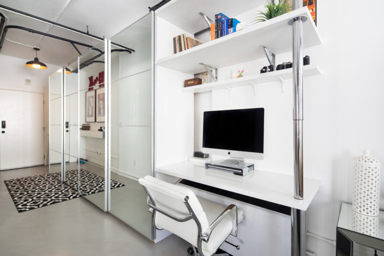 IKEA pax could work in a home office if you combine it with a desk. (Hunter Kerhart Photography)