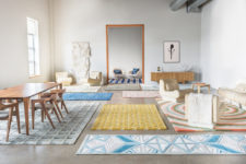 01 This bold and colorful rug collection represents individuality and various people’s characters with patterns and shades