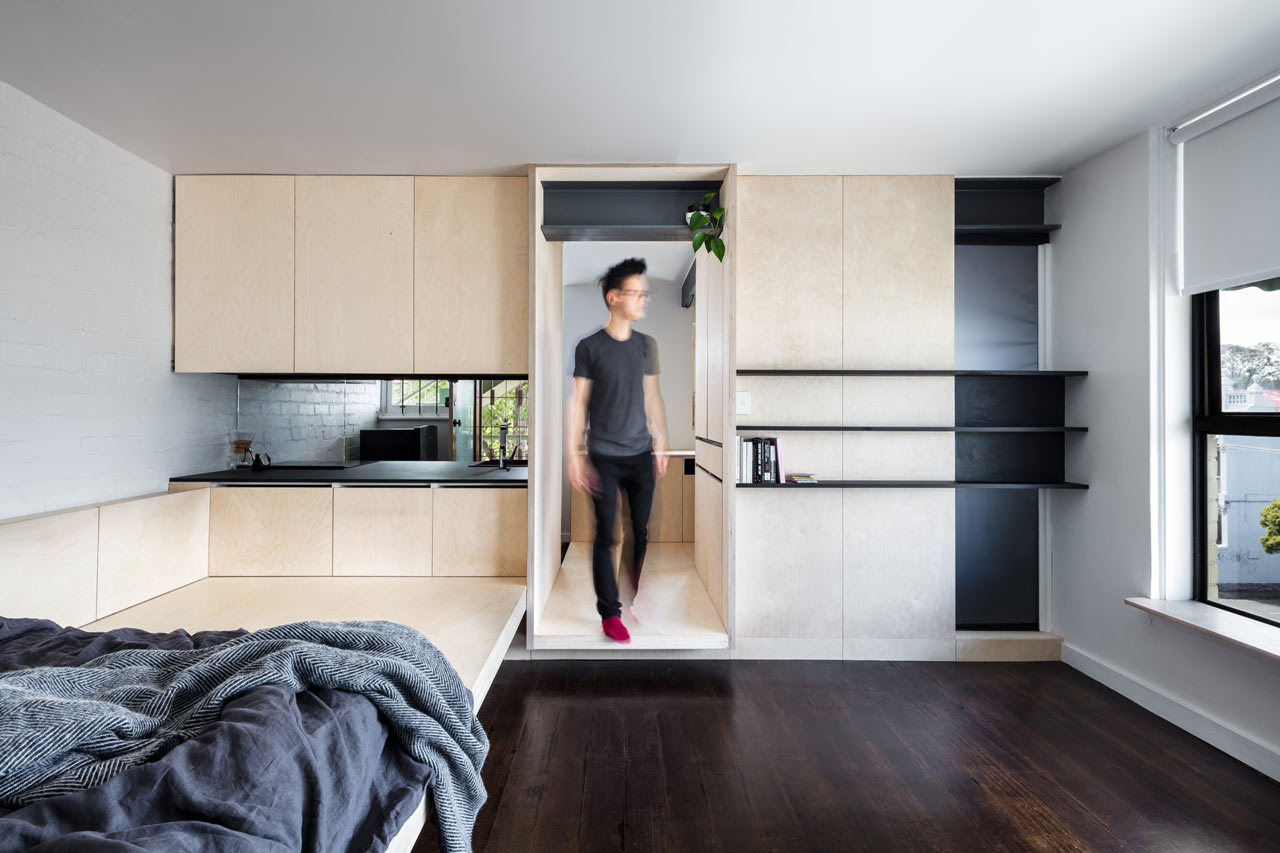 This modern micro apartment is a great example of how a small dwelling can have it all