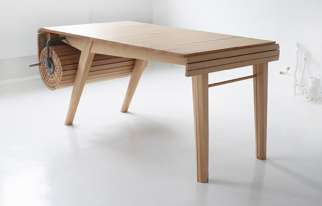 This unique practical table is ideal for those who have guests from time to time and need to accomodate them