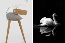 02 The chair is inspired by the gracious bird and looks no less exquisite than it