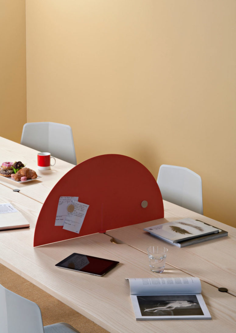 At home you can use it as a functional table for dining and working - just add a divider