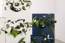This is a very chic addition to any contemporary interior, your plants will become part of decor