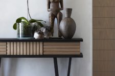 stylish console table in African style