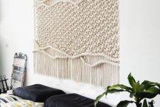09 a woven macrame hanging will give a personal touch to your space, if you love this craft, do it