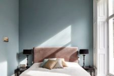12 a quirky and whimsy bedroom with interesting furniture, molding and lamps balanced with negative space