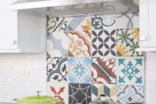 12 if you like bold colors, why not create a bold backsplash of colorful and patterned tiles