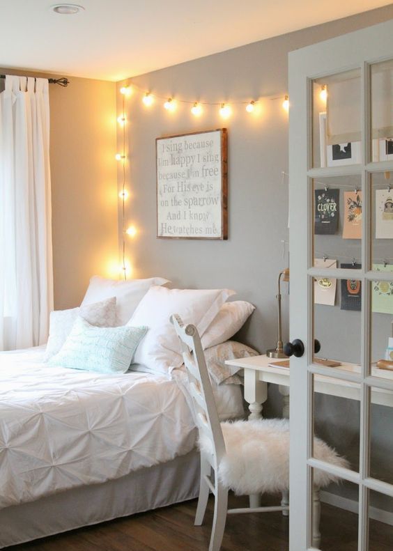 if you feel that there's not enough light, don't attach sconces, hang string lights