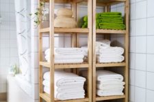 14 IKEA Molger shelving units can be used as nice open shelves if you have enough space for them