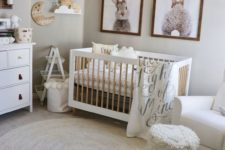 16 bunny-inspired gender neutral nursery with fluffy touches and cool rugs
