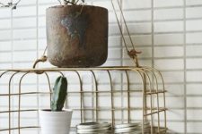 23 a stylish metal bathroom organizer to hang wherever you want