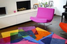 25 such a gorgeous geometric colorful rug is sure to bring a wow factor