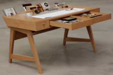 01 Risko desk is created especially for creative people who likve drawing, sketching, painting and crafting something