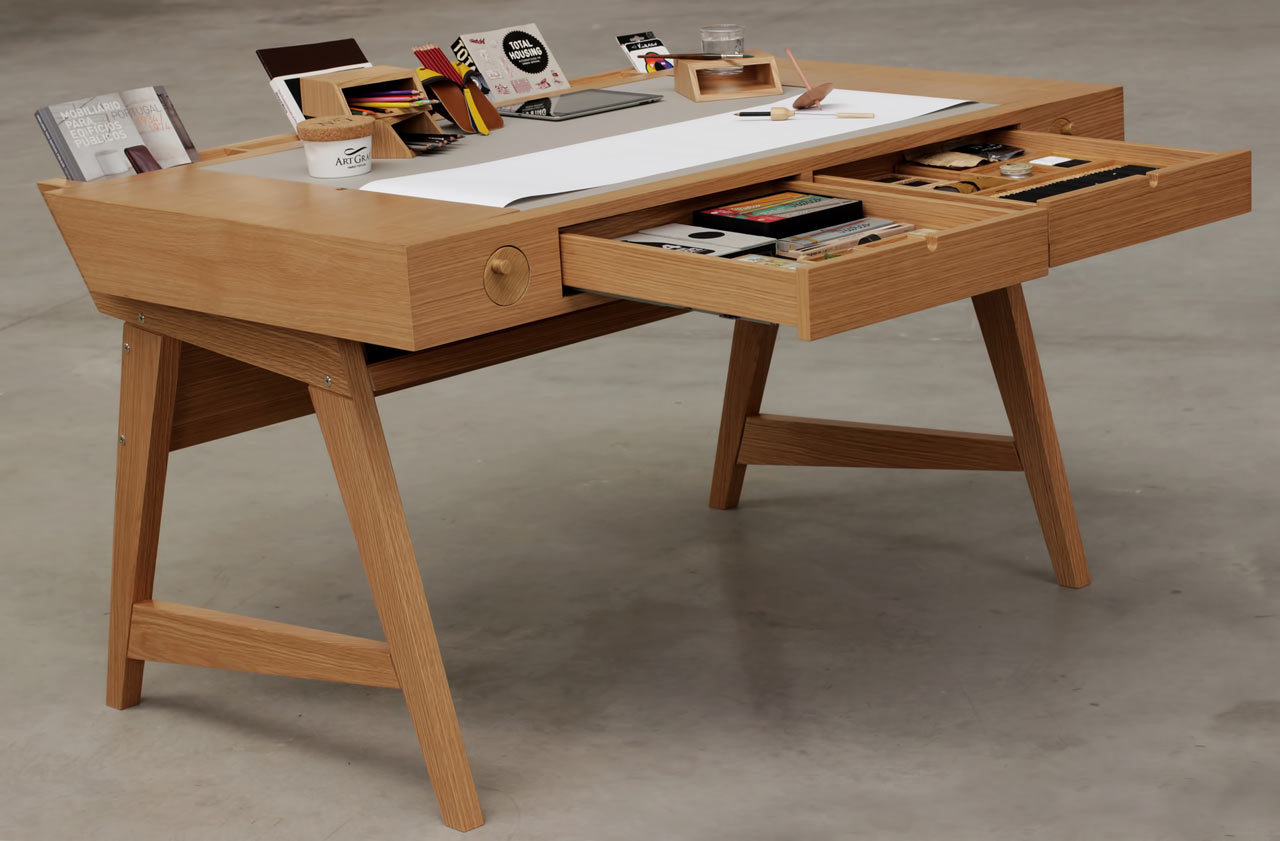 Risko desk is created especially for creative people who likve drawing, sketching, painting and crafting something