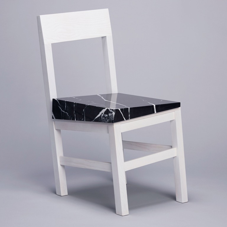 The Slip chair is a funky piece that seems to be sinking into the ground