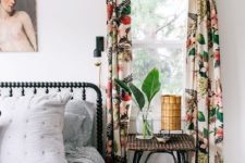 floral patterns as window treatments