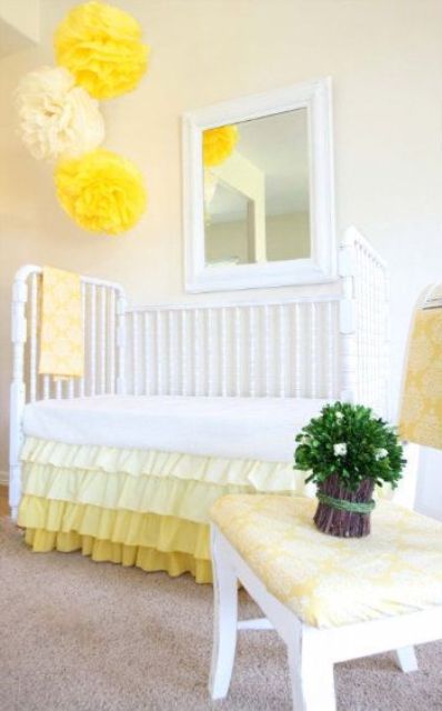 yellow in any amount will bring a touch of sunlight to the kids' room