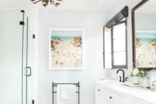 13 use your personal holiday photos to add a cheerful and relaxing feel to the bathroom