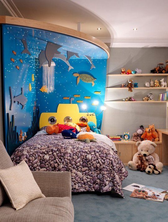 a whimsical kids' space inspired by the favorite animated movie