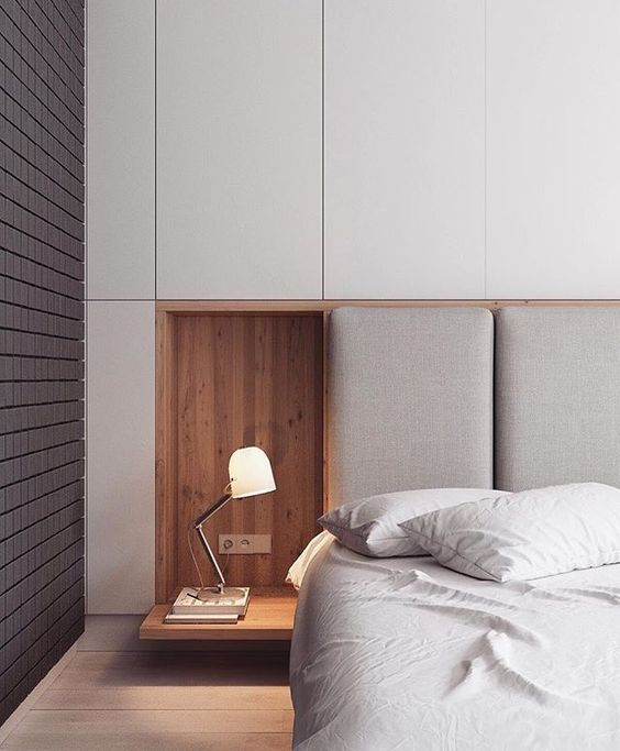 hidden storage cabinets and even nightstands that can be hidden back in the wall