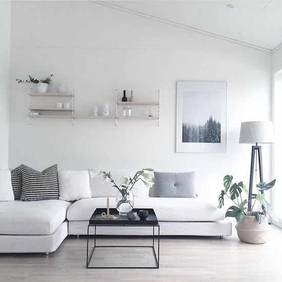 enough negative space is what you need to create an airy and light feeling in the space