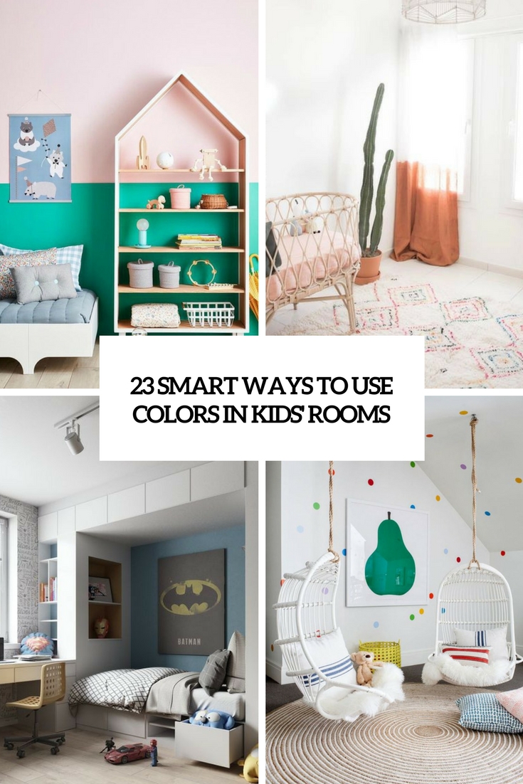 smart ways to use colors in kids rooms