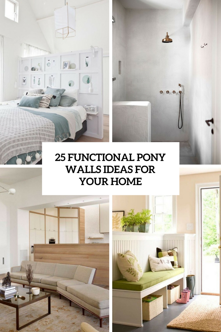 functional pony walls ideas for your home