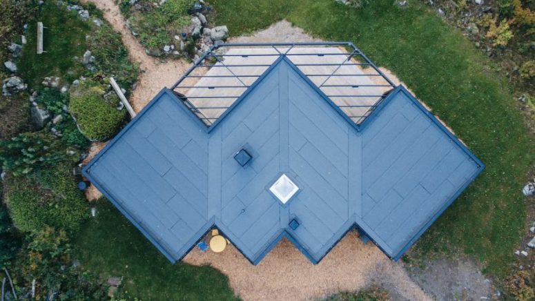 Bat-Shaped Summer House In The Swedish Countryside