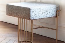 02 The Premonitions stool is a timelessly elegant and gorgeous furniture piece, which is soft and comfy though reminds of stone