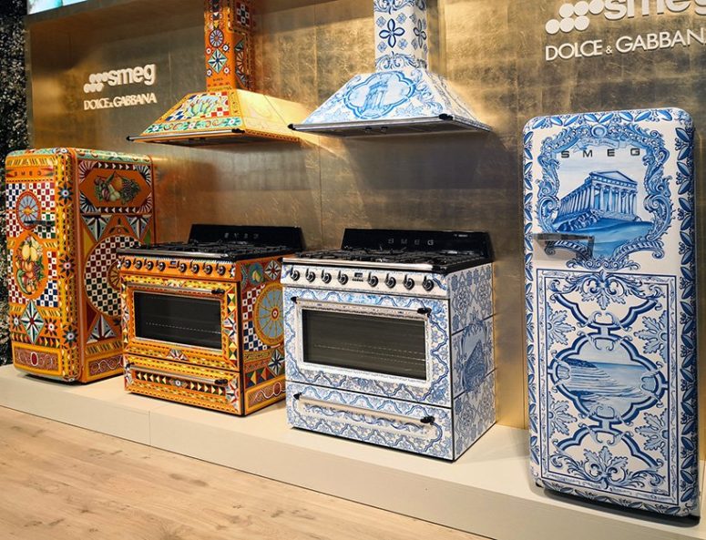 There's a blue and orange range inspired by traditional ceramics from Sicily