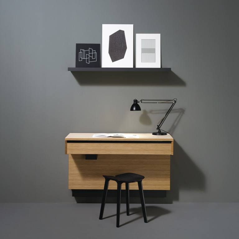 AC 01 isn't only a kitchen but also a wall mounted desk and a shelf
