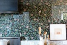 05 cover the wallpaper with acrylic or glass screens to save the wallpaper from grease and water splashes