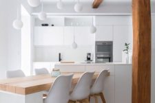 17 many pendant lamps of the same design create a whole installation and work as art in your kitchen