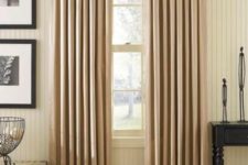 19 Tab-top curtains can also look more dressed up if you choose proper fabric or decorative loops and rods