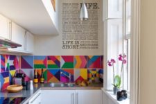 19 a colorful tile backsplash changes the space and makes it vivacious and welcoming