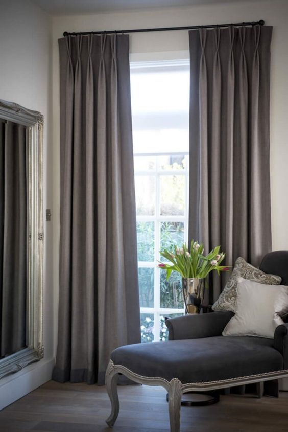 Pinch pleated curtains are know as one of the best options for formal decor styles