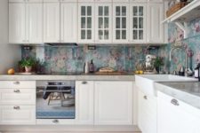 24 avoid wallpaper backsplashes if you have kids, they can break the glass or paint on the wallpaper