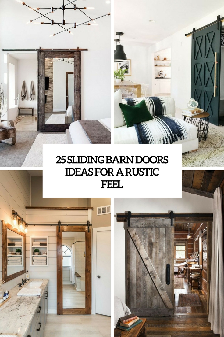 sliding barn doors ideas for a rustic feel