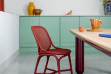 stylish rattan chair for a dining space