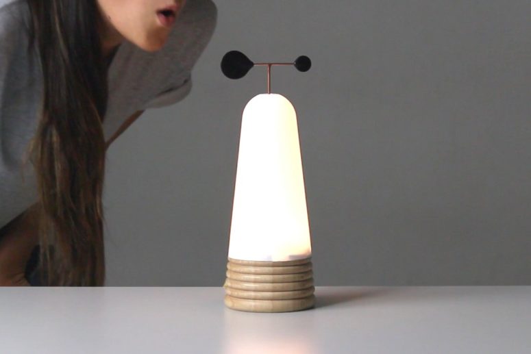 Interactive Vole Lamp Inspired By The Wind