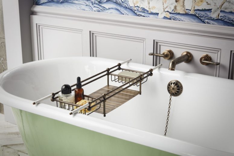 Bring vintage chic and a bright colorful touch to your bathroom with a Tweed Tub